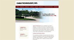 Desktop Screenshot of cabletechnologyinc.com