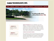Tablet Screenshot of cabletechnologyinc.com